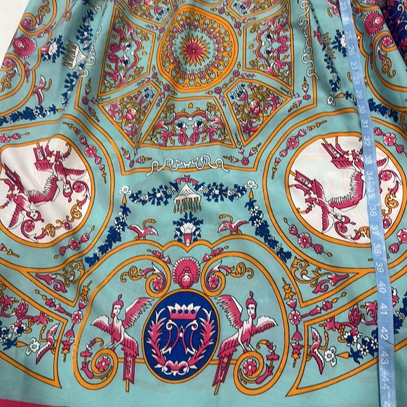 Bright multi colors Tube Strapless maxi Dress size L - Picture 9 of 10